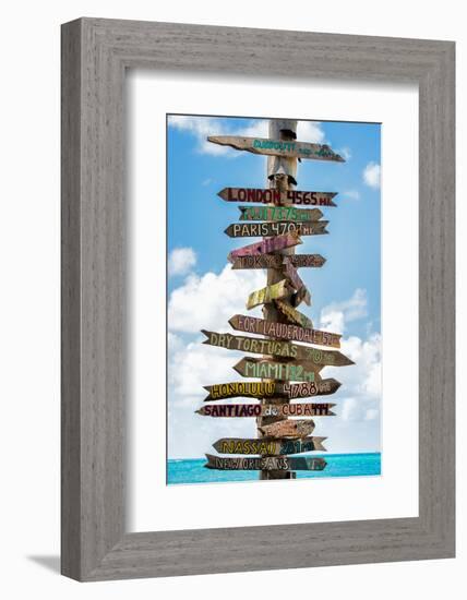 Destination Signs - Key West - Florida-Philippe Hugonnard-Framed Photographic Print