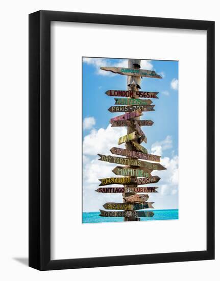 Destination Signs - Key West - Florida-Philippe Hugonnard-Framed Photographic Print