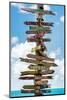 Destination Signs - Key West - Florida-Philippe Hugonnard-Mounted Photographic Print