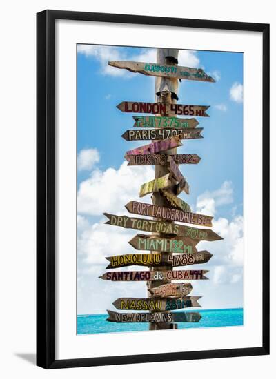 Destination Signs - Key West - Florida-Philippe Hugonnard-Framed Photographic Print