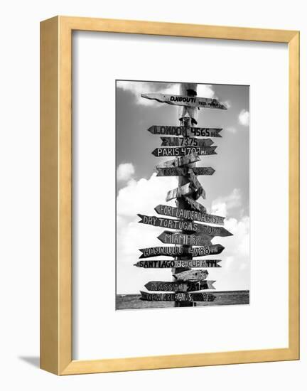 Destination Signs - Key West - Florida-Philippe Hugonnard-Framed Photographic Print