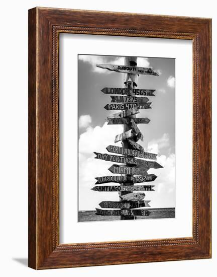 Destination Signs - Key West - Florida-Philippe Hugonnard-Framed Premium Photographic Print