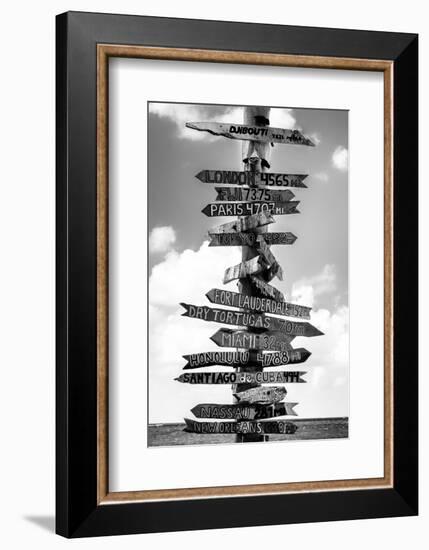 Destination Signs - Key West - Florida-Philippe Hugonnard-Framed Premium Photographic Print