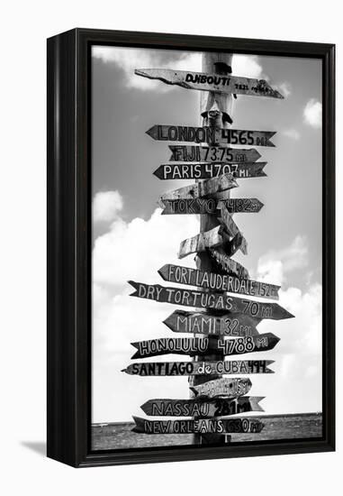 Destination Signs - Key West - Florida-Philippe Hugonnard-Framed Premier Image Canvas