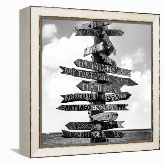 Destination Signs - Key West - Florida-Philippe Hugonnard-Framed Premier Image Canvas