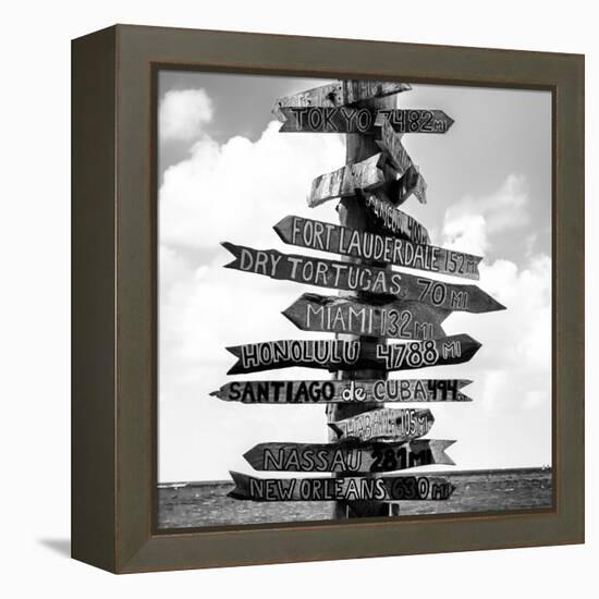 Destination Signs - Key West - Florida-Philippe Hugonnard-Framed Premier Image Canvas