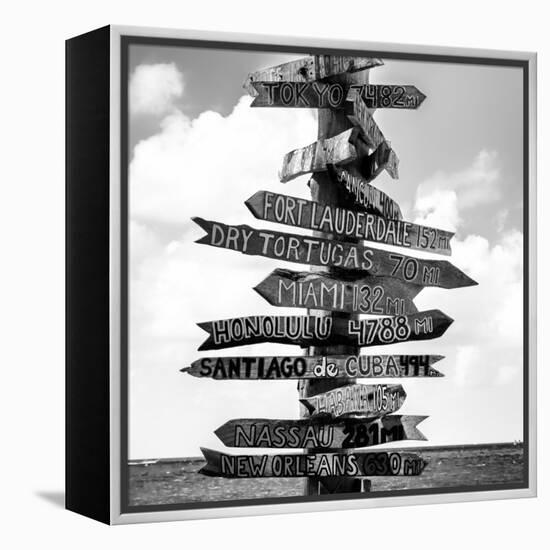 Destination Signs - Key West - Florida-Philippe Hugonnard-Framed Premier Image Canvas