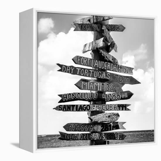 Destination Signs - Key West - Florida-Philippe Hugonnard-Framed Premier Image Canvas