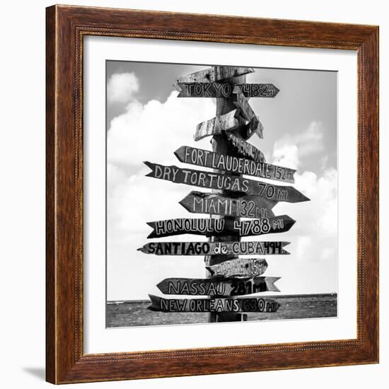 Destination Signs - Key West - Florida-Philippe Hugonnard-Framed Photographic Print