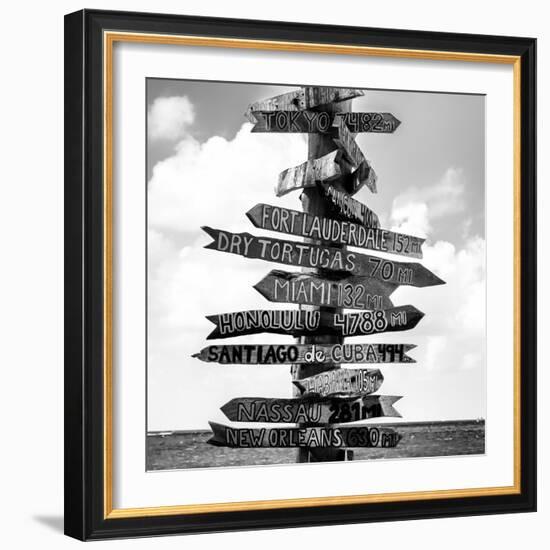 Destination Signs - Key West - Florida-Philippe Hugonnard-Framed Photographic Print