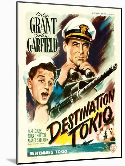 Destination Tokio, from Left: John Garfield, Cary Grant, 1943-null-Mounted Art Print