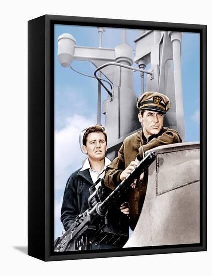 Destination Tokyo, John Garfield, Cary Grant, 1943-null-Framed Stretched Canvas