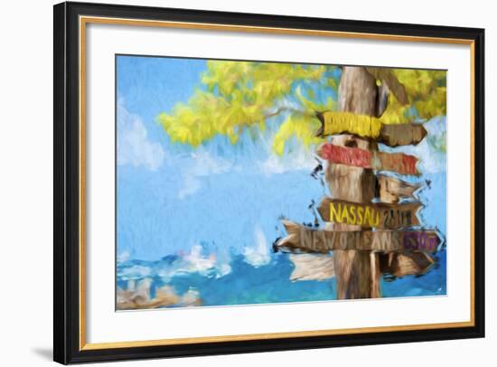 Destinations III - In the Style of Oil Painting-Philippe Hugonnard-Framed Giclee Print