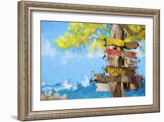 Destinations III - In the Style of Oil Painting-Philippe Hugonnard-Framed Giclee Print