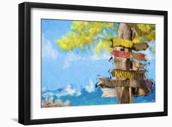 Destinations III - In the Style of Oil Painting-Philippe Hugonnard-Framed Giclee Print