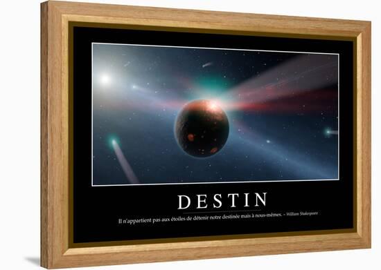 Destinée: Citation Et Affiche D'Inspiration Et Motivation-null-Framed Premier Image Canvas