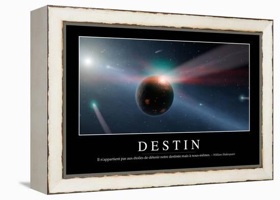 Destinée: Citation Et Affiche D'Inspiration Et Motivation-null-Framed Premier Image Canvas