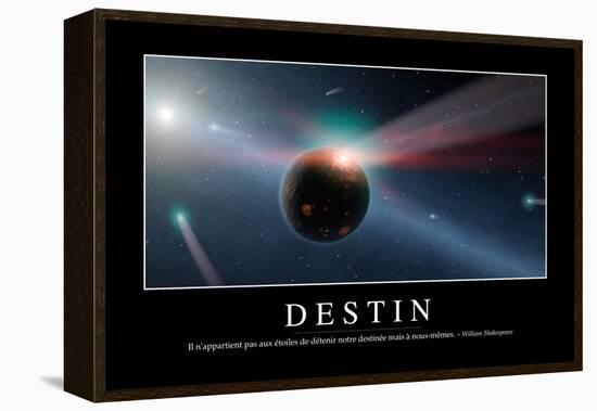 Destinée: Citation Et Affiche D'Inspiration Et Motivation-null-Framed Premier Image Canvas