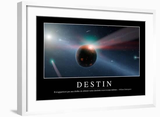 Destinée: Citation Et Affiche D'Inspiration Et Motivation-null-Framed Photographic Print