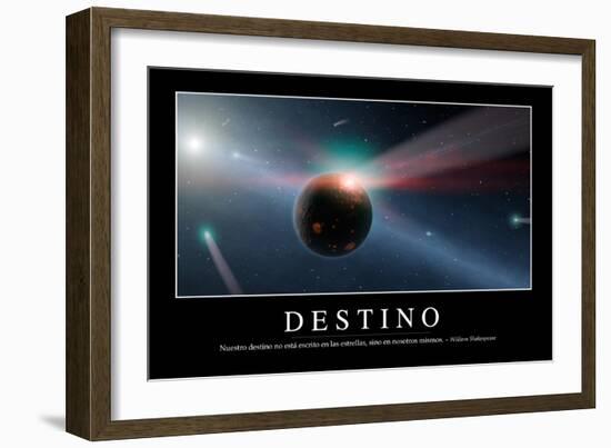 Destino. Cita Inspiradora Y Póster Motivacional-null-Framed Photographic Print