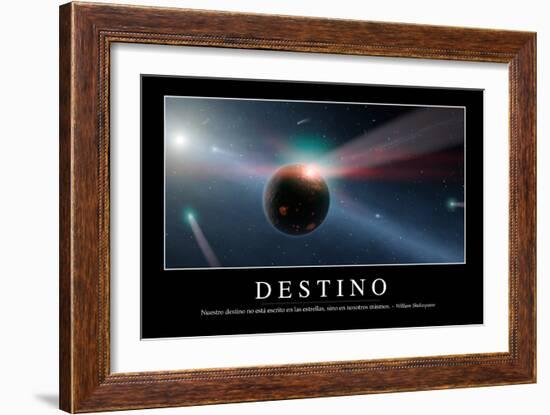 Destino. Cita Inspiradora Y Póster Motivacional-null-Framed Photographic Print