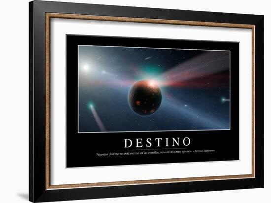 Destino. Cita Inspiradora Y Póster Motivacional-null-Framed Photographic Print