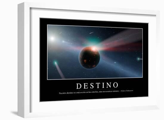 Destino. Cita Inspiradora Y Póster Motivacional-null-Framed Photographic Print