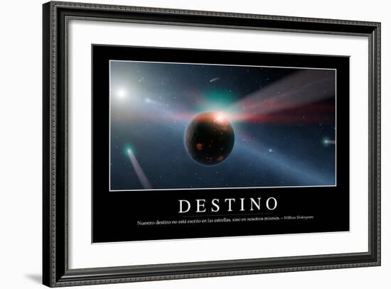 Destino. Cita Inspiradora Y Póster Motivacional-null-Framed Photographic Print