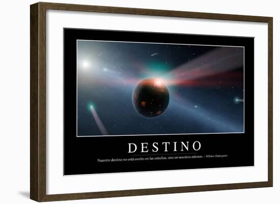 Destino. Cita Inspiradora Y Póster Motivacional-null-Framed Photographic Print