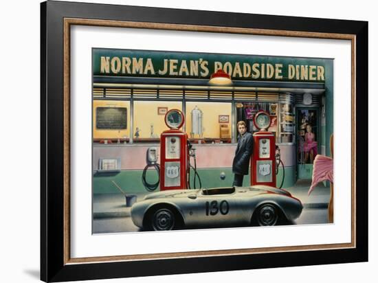 Destiny Highway Calendar Girl-Chris Consani-Framed Art Print