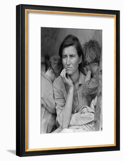 Destitute Pea Pickers-Dorothea Lange-Framed Art Print