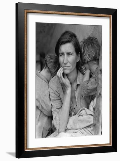 Destitute Pea Pickers-Dorothea Lange-Framed Art Print