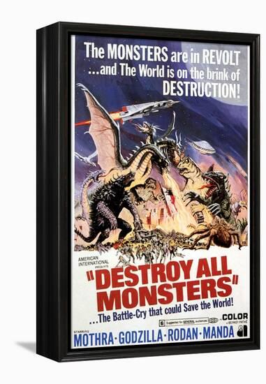 Destroy All Monsters, 1968-null-Framed Stretched Canvas