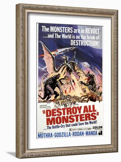 Destroy All Monsters, 1968-null-Framed Premium Giclee Print