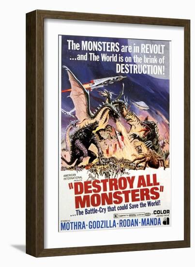 Destroy All Monsters, 1968-null-Framed Premium Giclee Print