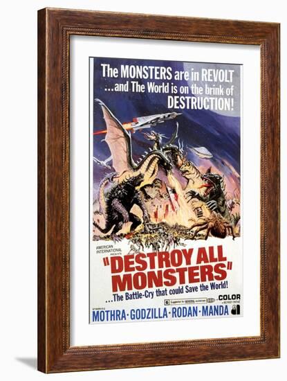 Destroy All Monsters, 1968-null-Framed Premium Giclee Print