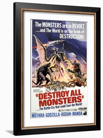 Destroy All Monsters, 1968-null-Framed Premium Giclee Print