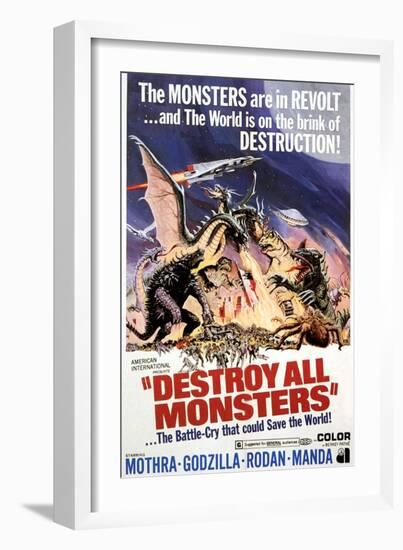 Destroy All Monsters, 1968-null-Framed Premium Giclee Print