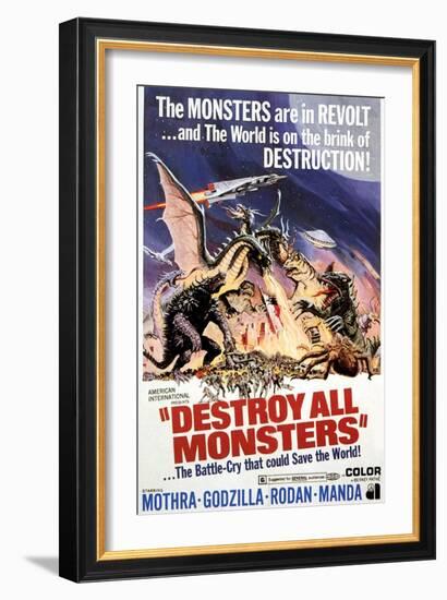 Destroy All Monsters, 1968-null-Framed Premium Giclee Print