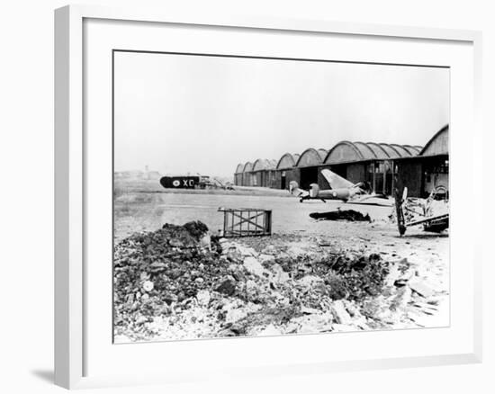 Destroyed Aircraft at Le Bourget Airfield, German-Occupied Paris, July 1940-null-Framed Photographic Print