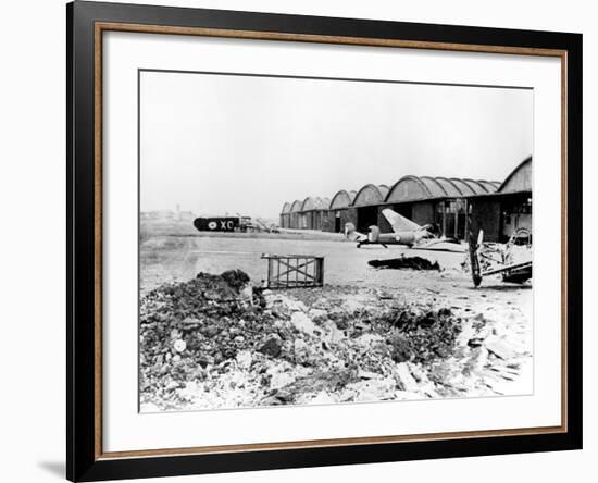 Destroyed Aircraft at Le Bourget Airfield, German-Occupied Paris, July 1940-null-Framed Photographic Print