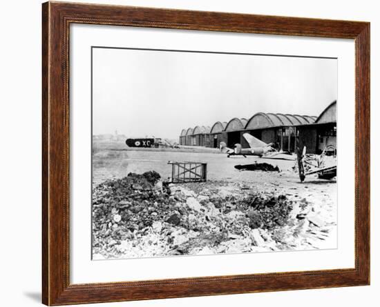 Destroyed Aircraft at Le Bourget Airfield, German-Occupied Paris, July 1940-null-Framed Photographic Print