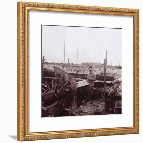 Destruction, Carency, northern France, c1914-c1918-Unknown-Framed Photographic Print