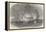 Destruction of Lagos, on the West Coast of Africa, by the British Squadron-null-Framed Premier Image Canvas