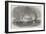 Destruction of Lagos, on the West Coast of Africa, by the British Squadron-null-Framed Giclee Print