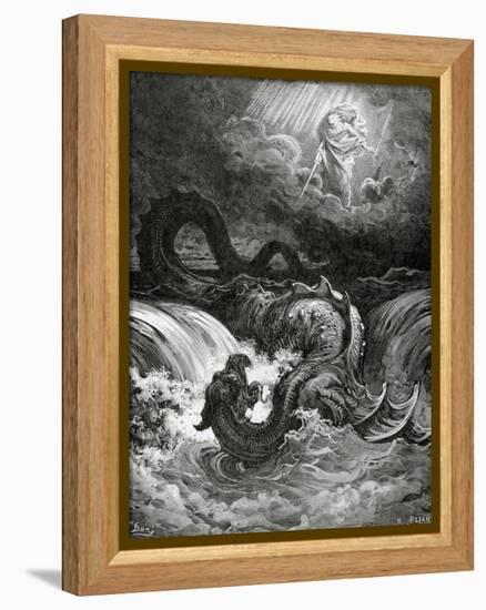Destruction of Leviathan, 1865-null-Framed Premier Image Canvas