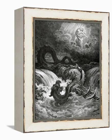 Destruction of Leviathan, 1865-null-Framed Premier Image Canvas