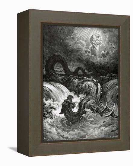 Destruction of Leviathan, 1865-null-Framed Premier Image Canvas