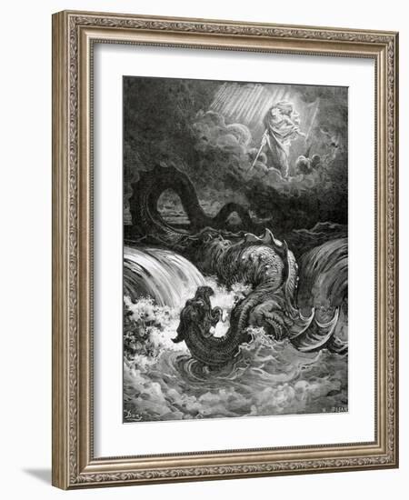 Destruction of Leviathan, 1865-null-Framed Giclee Print