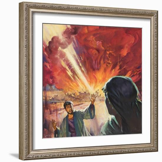 Destruction of Sodom and Gomorah-McConnell-Framed Giclee Print